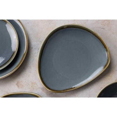 Olympia Kiln Triangular Side Plates Ocean 230mm (6 Pack) - GP342