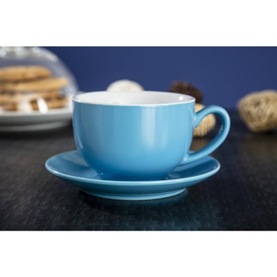 Olympia Cafe Cappuccino Cups Blue 340ml (12 Pack) - HC404