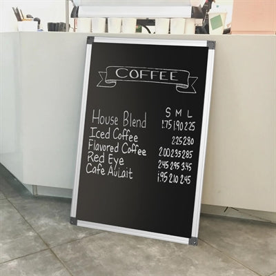 Olympia Black Magnetic Board 600x900mm - HS807