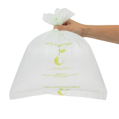 Jantex Green Compostable Bin Liners 10Ltr (24 Pack) - HW684