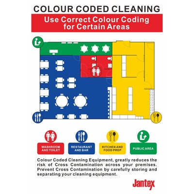 Jantex Colour Coded Cleaning Sign (UK) - HS889
