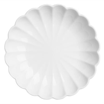 Olympia Bloom Scalloped Bowls White 230mm (6 Pack) - JB396