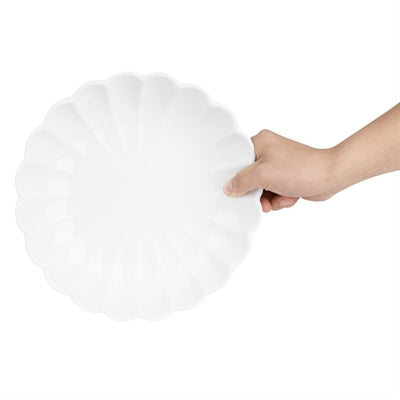 Olympia Bloom Scalloped Bowls White 230mm (6 Pack) - JB396