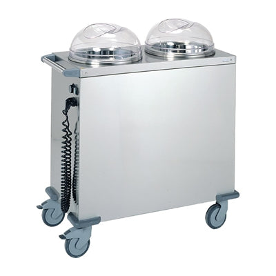 Tournus Double Stack Mobile Heated Plate Lowerator 808172UK - JC856