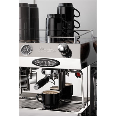 Olympia Café Stacking Mugs Black 340ml (6 Pack) - JF999