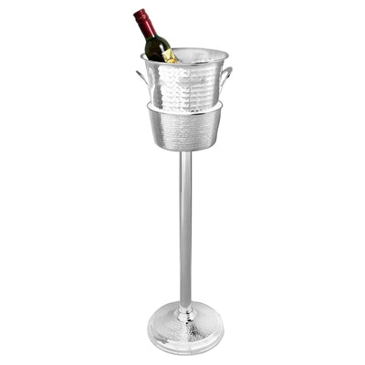 Olympia Wine Bucket Stand Hammered Stainless Steel - JK166