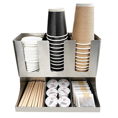 Olympia Stainless Steel Cup & Condiment Station - JN398