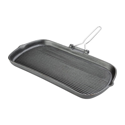 Vogue Cast Iron Grill Pan 22cm - K417