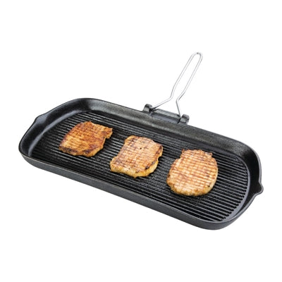 Vogue Cast Iron Grill Pan 22cm - K417