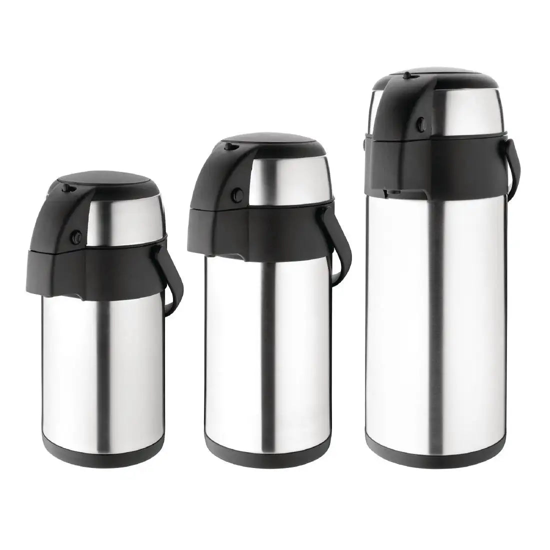 Olympia Pump Action Airpot 2.5Ltr | Vacuum Insulated Hot Drinks Dispenser K635