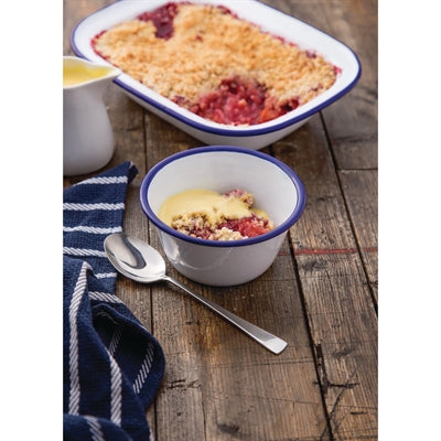 Olympia Enamel Pudding Bowls 155mm (6 Pack) - DC389