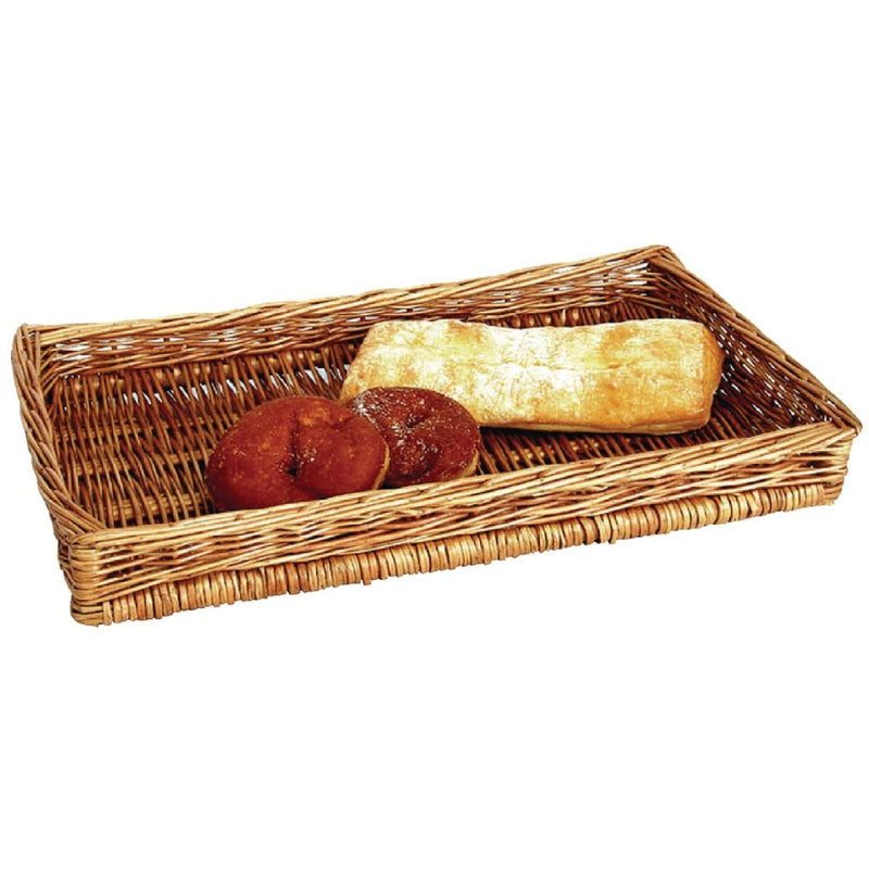 Olympia Wicker Counter Display Basket - 75x500x250mm - P761