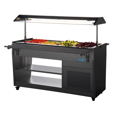 Polar G-Series Refrigerated Buffet Bar in Black - PG007