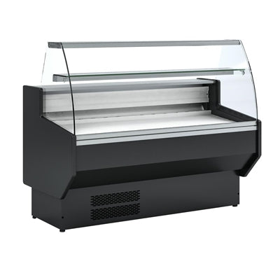 Polar G-Series Curved Glass Serve Over Counter Fridge 1.5m - PG014