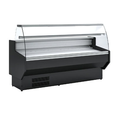 Polar G-Series Curved Glass Serve Over Counter Fridge 2m - PG015