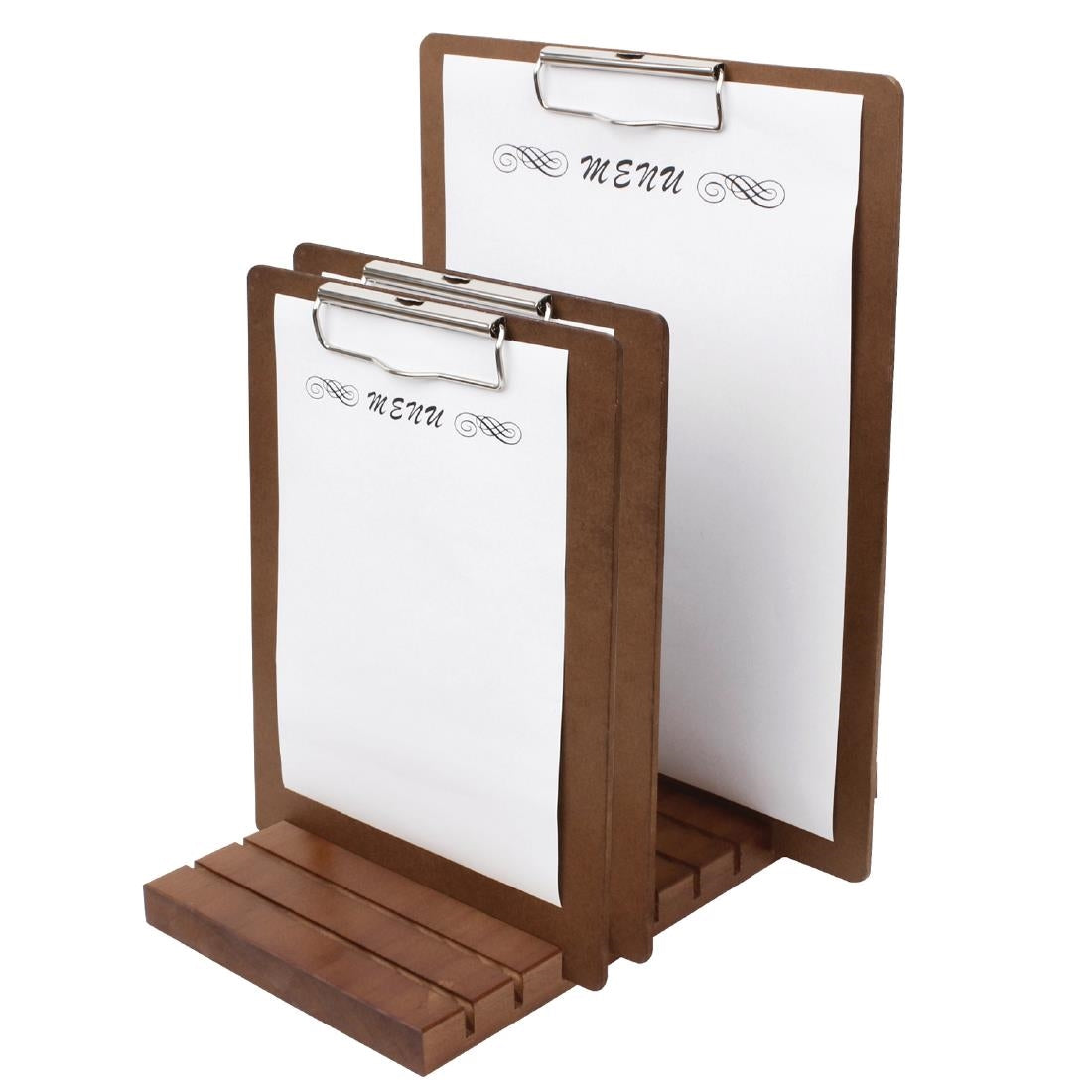 Olympia A5 Wooden Menu Clipboards (10 Pack) - SA371