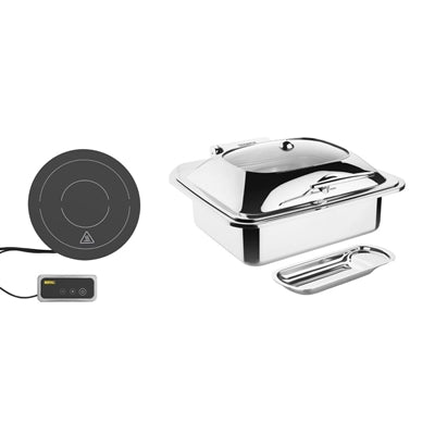 Olympia 1/2 Induction Chafer & Induction Heater Set - SA649