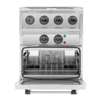 Buffalo 600 Series 4 Plate Electric Convection Oven Range - SA808