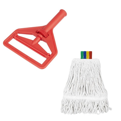 Jantex Connect Wide Kentucky Cotton Mop Head Red 400g - SA860