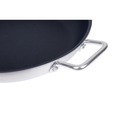 Vogue Aluminium Non-stick Teflon Platinum Plus Paella Pan 35cm - HT990