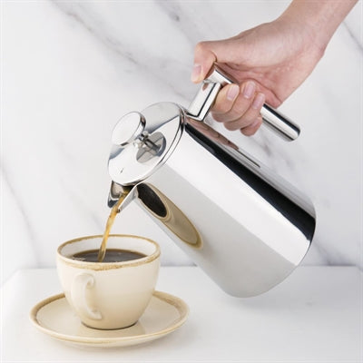 Olympia Insulated Art Deco Stainless Steel Cafetiere 6 Cup - U073