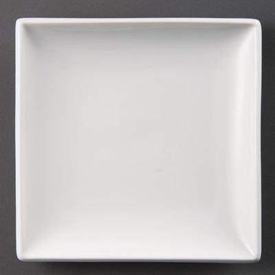 Olympia Whiteware Square Plates 180mm (12 Pack) - U154