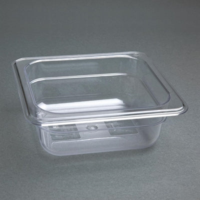 Vogue ABS Gastronorm Tray Clear GN 1/6 65mm - JN894
