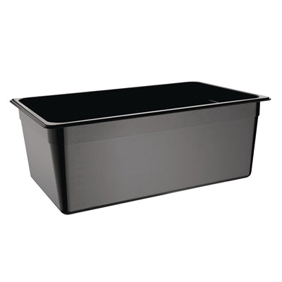 Vogue ABS Gastronorm Tray Black GN 1/1 200mm - JM848