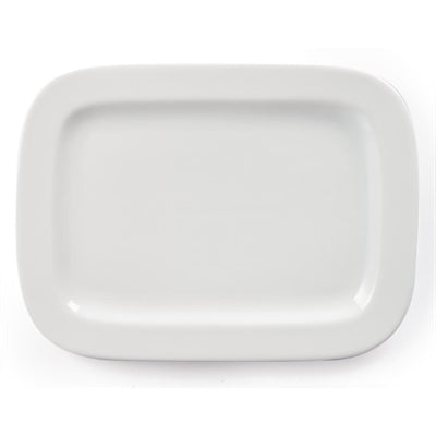Olympia Whiteware Rounded Rectangular Plates 230mm (12 Pack) - U805