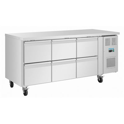 Polar U-Series Six Drawer Gastronorm Counter Fridge - UA101