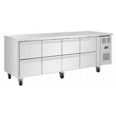 Polar U-Series Eight Drawer Gastronorm Counter Fridge - UA102