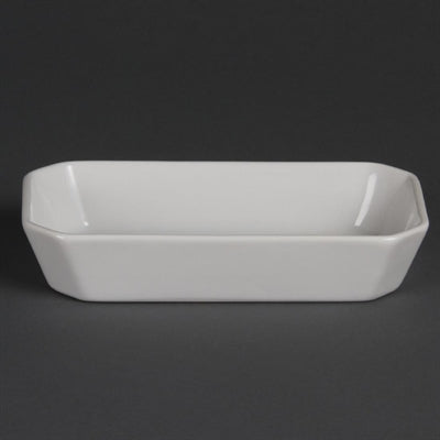 Olympia Whiteware Rectangular Hors d'Oeuvre Dishes 185mm (6 Pack) - W425