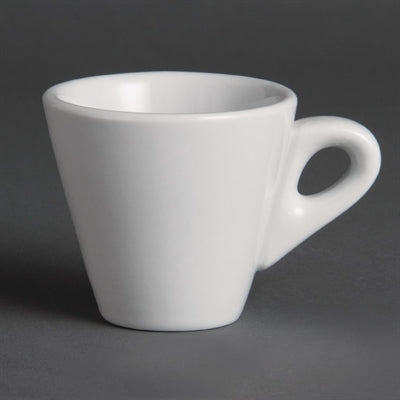 Olympia Whiteware Conical Espresso Cups 60ml (12 Pack) - Y111