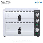 Commercial Double Deck Pizza Oven for 12" Pizzas 2.26kW 230V - FP03A