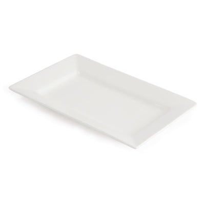 Olympia Lumina Wide Rim Rectangular Plates 200x130mm (6 Pack) - CD629