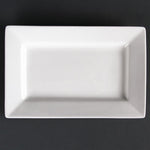 Olympia Lumina Wide Rim Rectangular Plates 200x130mm (6 Pack) - CD629