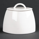 Olympia Lumina Lidded Oval Sugar Bowls 75mm (6 pack) - CD654