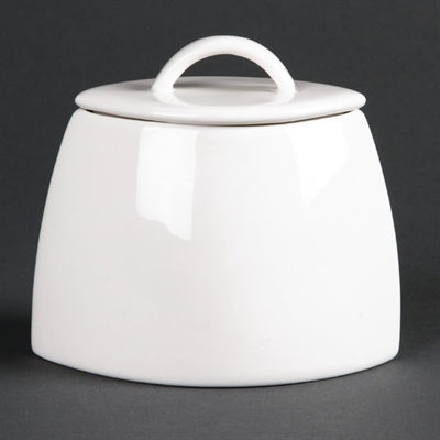 Olympia Lumina Lidded Oval Sugar Bowls 75mm (6 pack) - CD654
