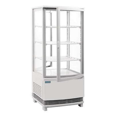 Polar C-Series Energy Efficient Curved Door Display Fridge White 86Ltr - CX576