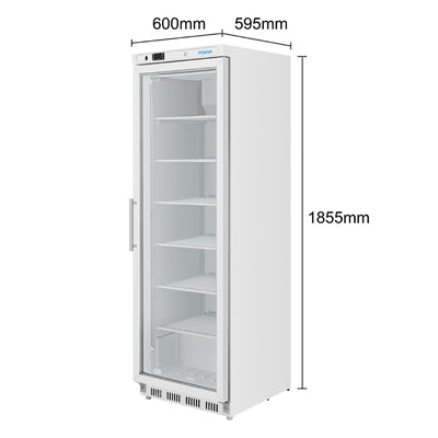 Polar C-Series Glass Door Display Freezer 365Ltr - CB921