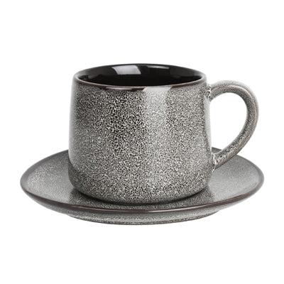 Olympia Mineral Triangular Cappuccino Saucers Grey Stone 150mm (6 Pack) - DF182