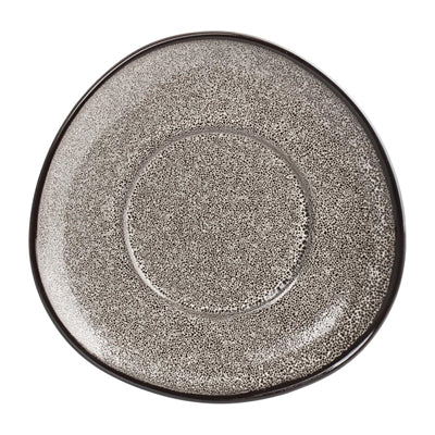Olympia Mineral Triangular Cappuccino Saucers Grey Stone 150mm (6 Pack) - DF182