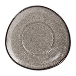 Olympia Mineral Triangular Cappuccino Saucers Grey Stone 150mm (6 Pack) - DF182