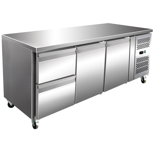 Commercial Refrigerated Counter 2 doors 2 drawers Depth 700mm - 2DRG31V