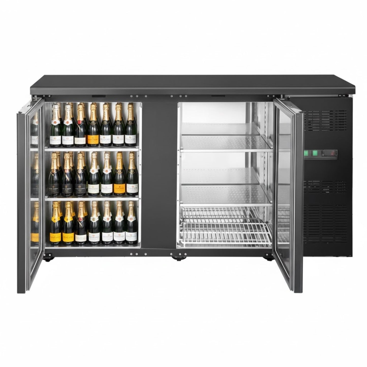 Professional 350L Undercounter Back Bar Refrigerator – 1 Door & 2 Drawers | JTA404