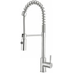 Kitchen Sink Mixer Tap Pullout spray spout Single lever Stainless steel - 3047109