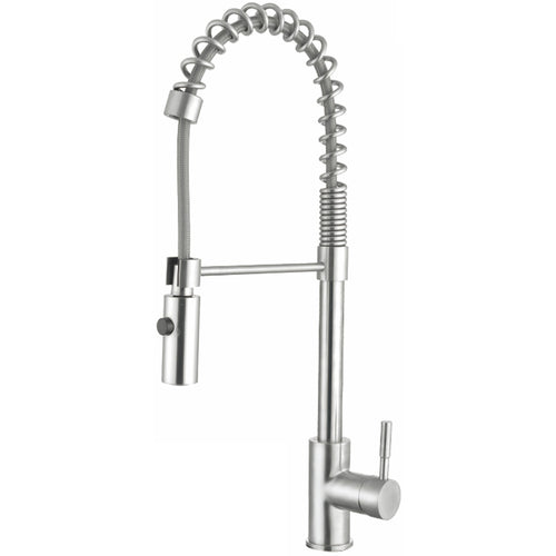 Kitchen Sink Mixer Tap Pullout spray spout Single lever Stainless steel - 3047109