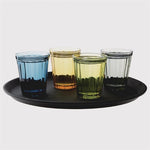 Olympia Cabot Panelled Glasses Tumblers Green 260ml (6 Pack) - CR829