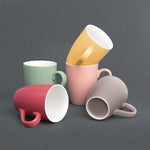 Olympia Pastel Mugs Grey 340ml (6 Pack) - CS041