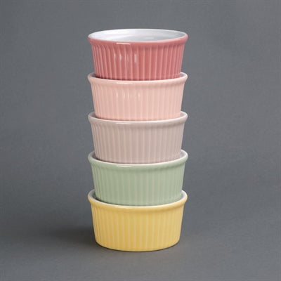Olympia Pastel Ramekins Grey 70mm (12 Pack) - DC801